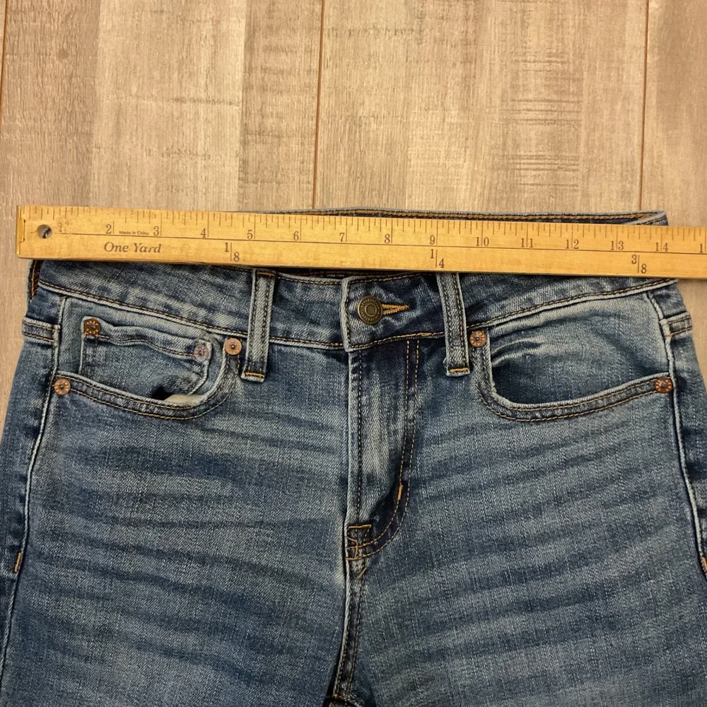 Aeropostale Mens Straight Leg Jeans 28x32 Medium Wash Blue Stretch Denim Pants